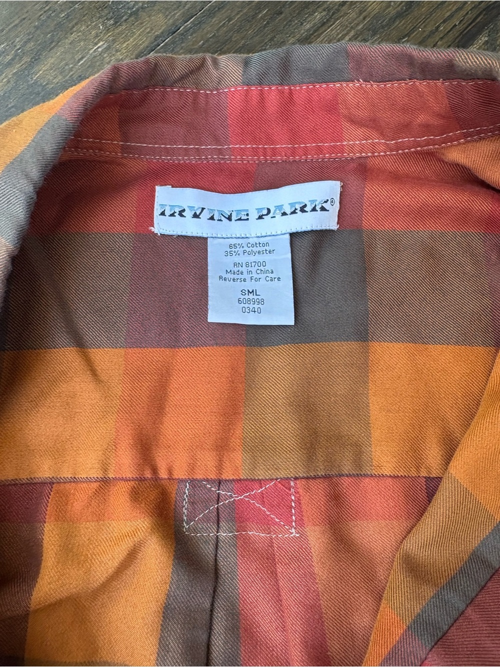 Plaid button down - Picture 2 of 2